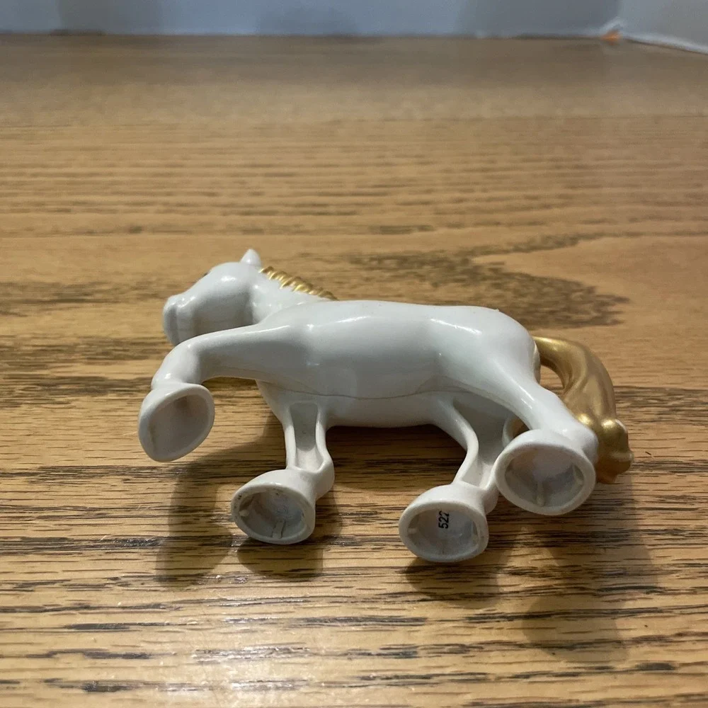 LEGO Duplo White Horse Replacement‎ Cinderella's Carriage 6153 Gold Mane & Tail